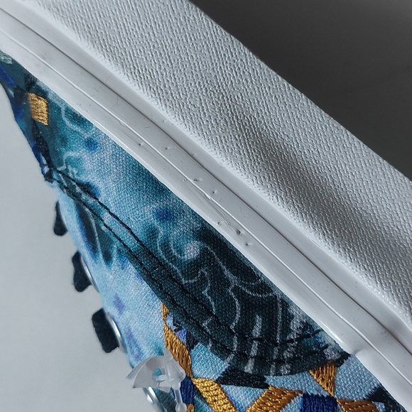 Vans Authentic 44 DX Mixed mosaic women's sneakers blue White size 6 - Picture 9 of 10